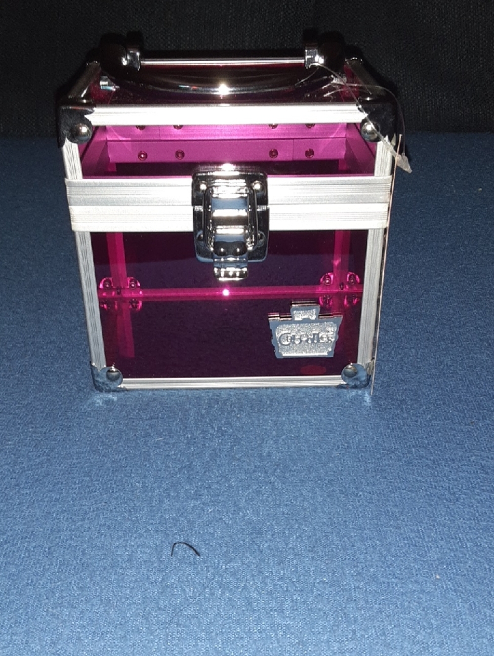 Caboodles Pink Clear Train Case Cosmetic Box
